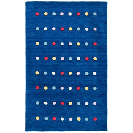 Safavieh 5 x 8 ft. Kids 804N Hand Loomed Rectangle Area Rug, Navy SFK804N-5